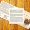 Inside booklet liner notes of CD digipak album artwork