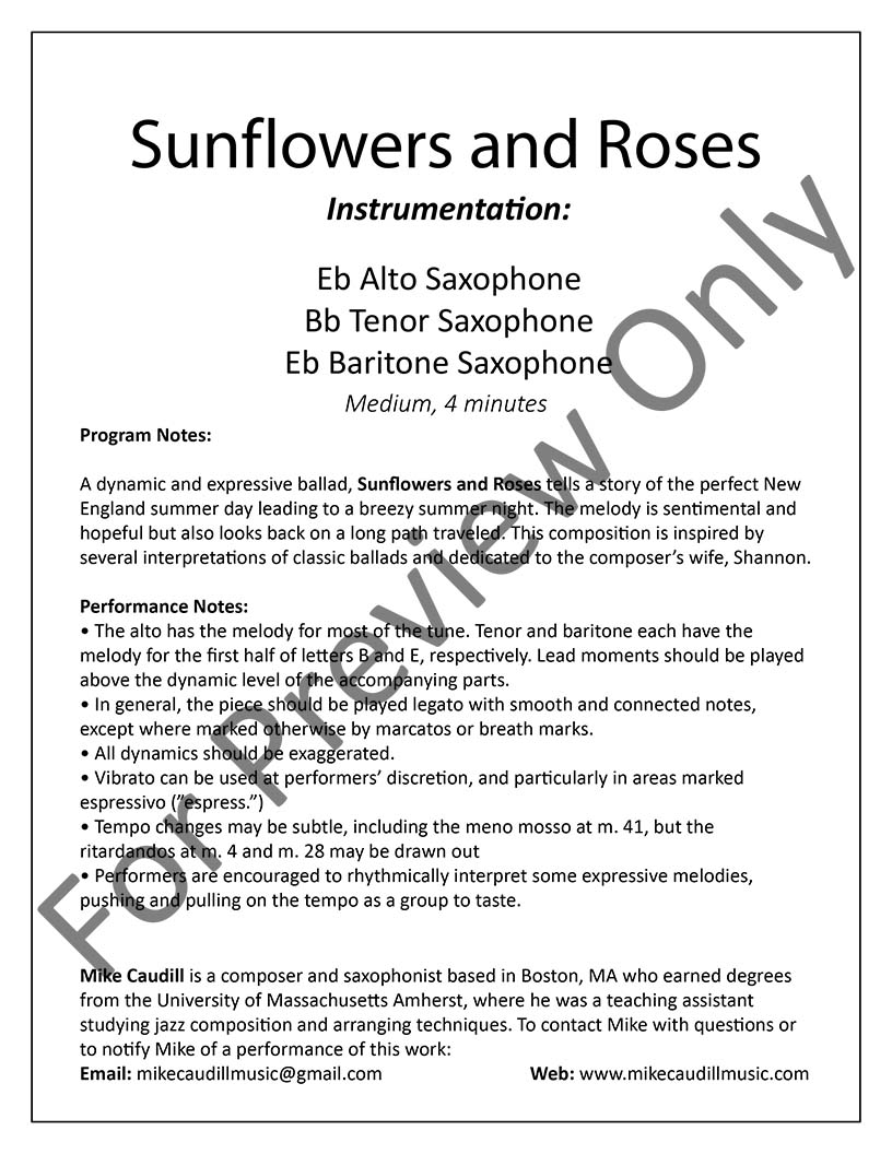 Sheet music sample page