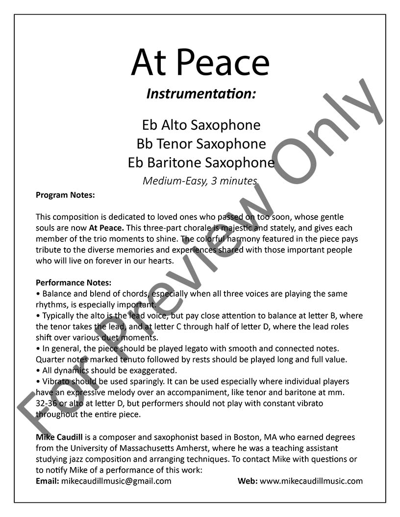 Sheet music sample page