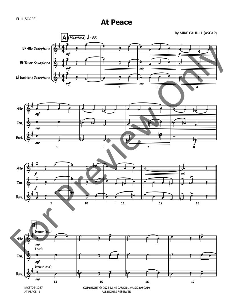 Sheet music sample page