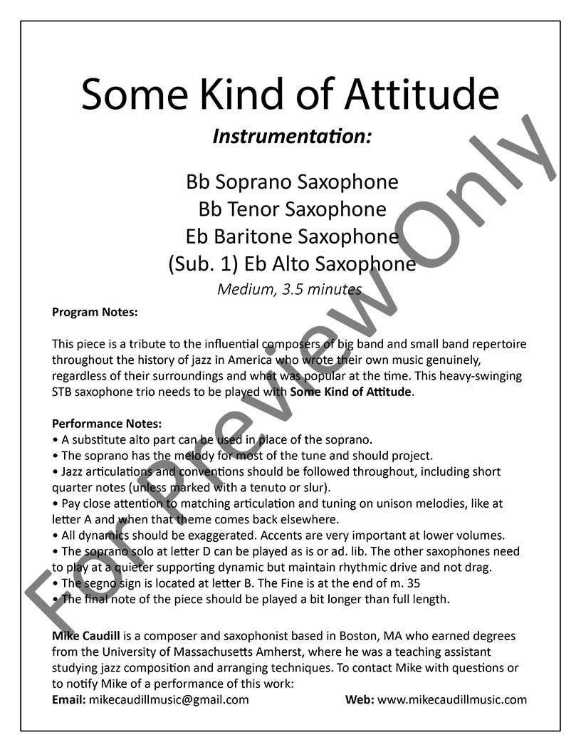 Sheet music sample page